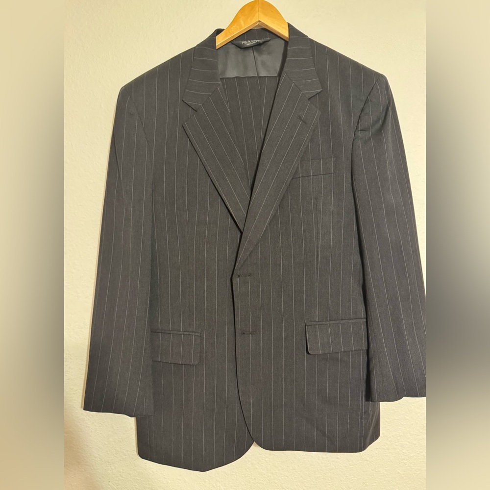 Jos. A. Bank Men's Charcoal Pinstripe Suit Jacket